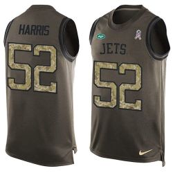 Cheap David Harris Jets Tank Top From China Salute TO Service Olive #52
