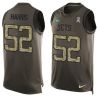Cheap David Harris Jets Tank Top From China Salute TO Service Olive #52