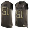 Cheap Bruce Irvin Raiders Tank Top From China Salute TO Service Olive #51
