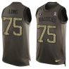 Cheap Howie Long Raiders Tank Top From China Salute TO Service Olive #75