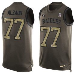 Cheap Lyle Alzado Raiders Tank Top From China Salute TO Service Olive #77