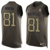 Cheap Mychal Rivera Raiders Tank Top From China Salute TO Service Olive #81