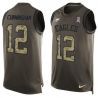 Cheap Randall Cunningham Eagles Tank Top From China Salute TO Service Olive #12