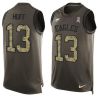 Cheap Josh Huff Eagles Tank Top From China Salute TO Service Olive #13