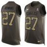 Cheap Malcolm Jenkins Eagles Tank Top From China Salute TO Service Olive #27