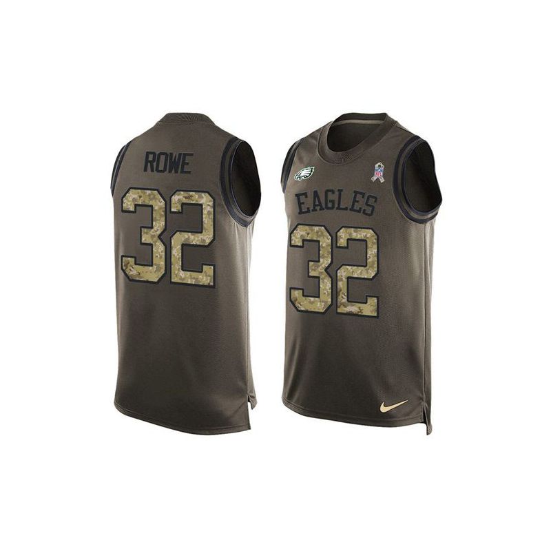 Cheap Eric Rowe Eagles Tank Top From China Salute TO Service Olive #32