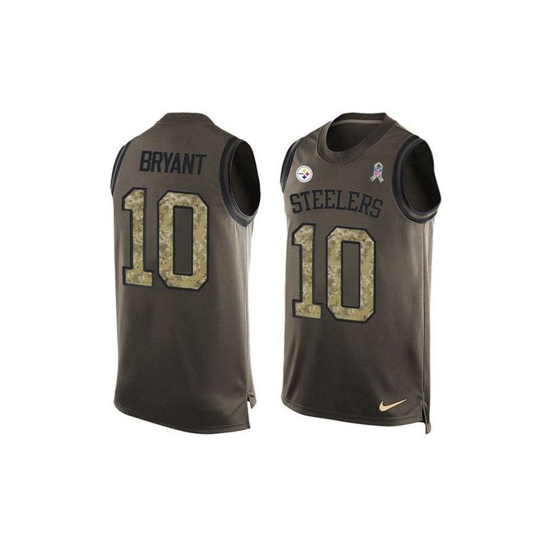Cheap Martavis Bryant Steelers Tank Top From China Salute TO Service Olive #10