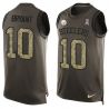 Cheap Martavis Bryant Steelers Tank Top From China Salute TO Service Olive #10