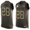 Cheap Sean Davis Steelers Tank Top From China Salute TO Service Olive #28