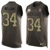 Cheap DeAngelo Williams Steelers Tank Top From China Salute TO Service Olive #34