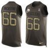 Cheap David DeCastro Steelers Tank Top From China Salute TO Service Olive #66