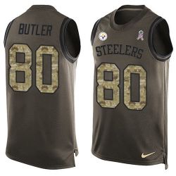 Cheap Jack Butler Steelers Tank Top From China Salute TO Service Olive #80