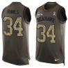 Cheap Thomas Rawls Seahawks Tank Top From China Salute TO Service Olive #34