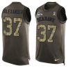 Cheap Shaun Alexander Seahawks Tank Top From China Salute TO Service Olive #37