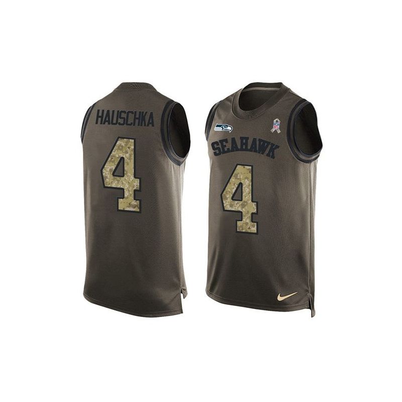 Cheap Steven Hauschka Seahawks Tank Top From China Salute TO Service Olive #4