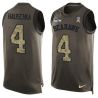Cheap Steven Hauschka Seahawks Tank Top From China Salute TO Service Olive #4
