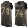 Cheap George Fant Seahawks Tank Top From China Salute TO Service Olive #74