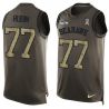 Cheap Ahtyba Rubin Seahawks Tank Top From China Salute TO Service Olive #77