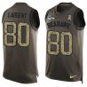 Cheap Steve Largent Seahawks Tank Top From China Salute TO Service Olive #80