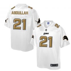 Cheap Ameer Abdullah Lions Jersey From China White Golden #21