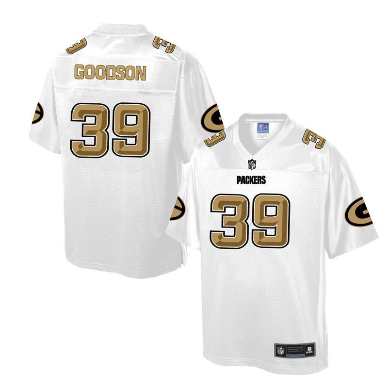 Cheap Demetri Goodson Packers Jersey From China White Golden #39