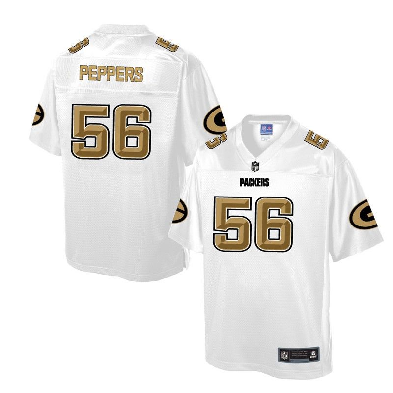 Cheap Julius Peppers Packers Jersey From China White Golden #56