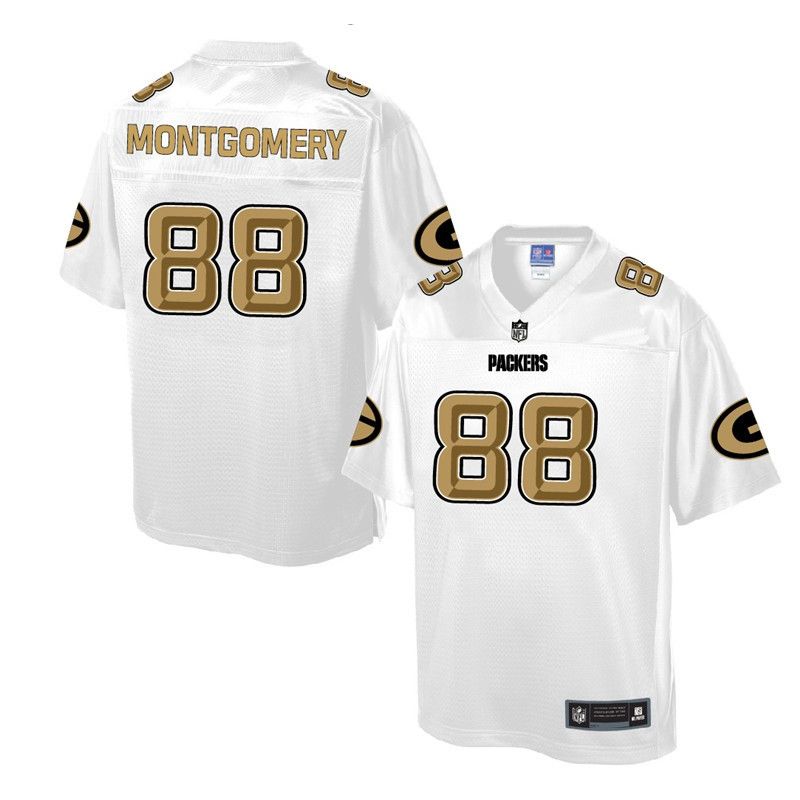 Cheap Ty Montgomery Packers Jersey From China White Golden #88