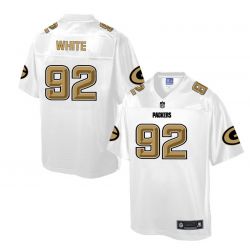 Cheap Reggie White Packers Jersey From China White Golden #92