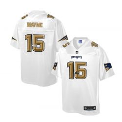 Cheap Reggie Wayne Patriots Jersey From China White Golden #15