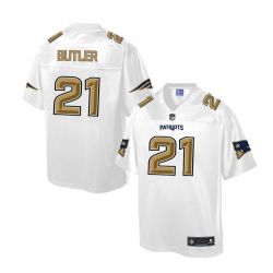 Cheap Malcolm Butler Patriots Jersey From China White Golden #21