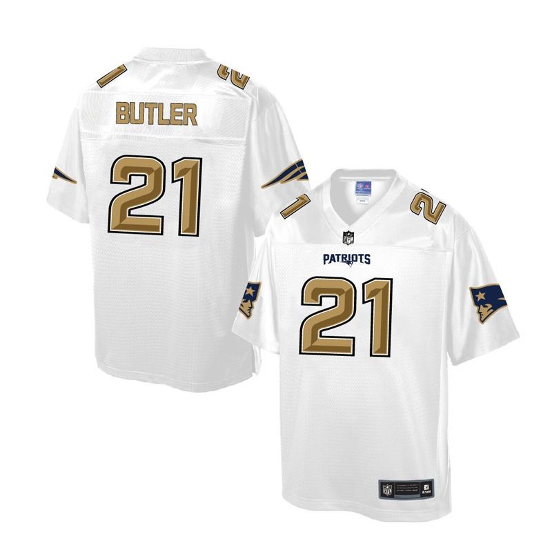Cheap Malcolm Butler Patriots Jersey From China White Golden #21