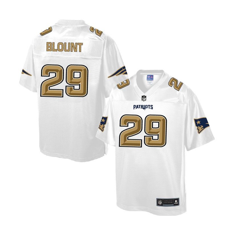 Cheap LeGarrette Blount Patriots Jersey From China White Golden #29