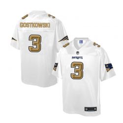 Cheap Stephen Gostkowski Patriots Jersey From China White Golden #3