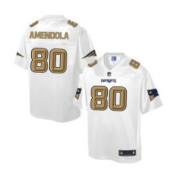 Cheap Danny Amendola Patriots Jersey From China White Golden #80