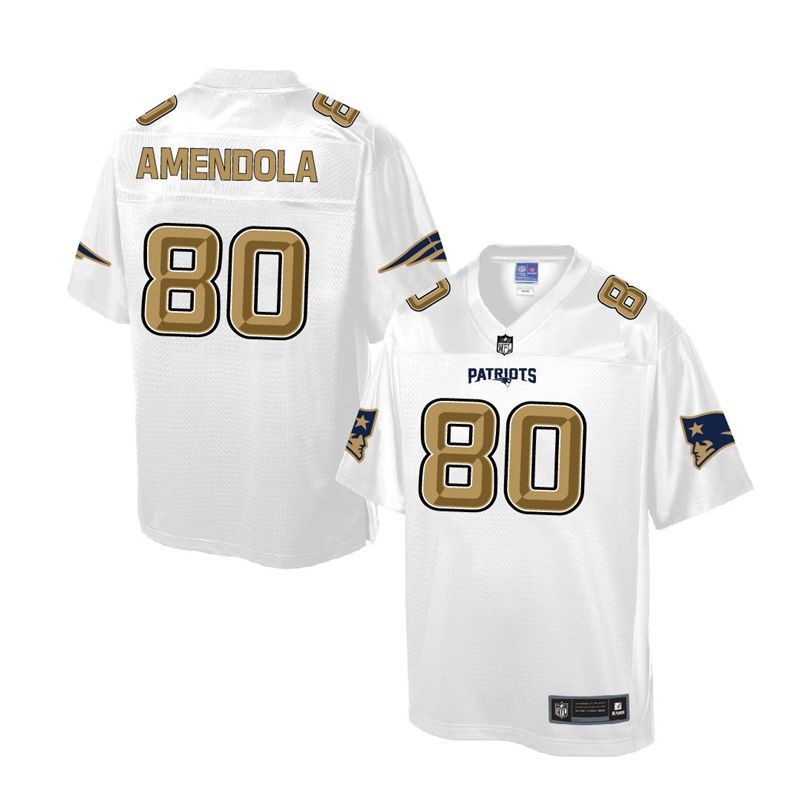 Cheap Danny Amendola Patriots Jersey From China White Golden #80