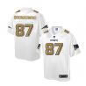 Cheap Rob Gronkowski Patriots Jersey From China White Golden #87