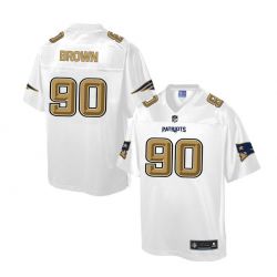 Cheap Malcom Brown Patriots Jersey From China White Golden #90