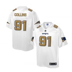 Cheap Jamie Collins Patriots Jersey From China White Golden #91