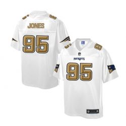 Cheap Chandler Jones Patriots Jersey From China White Golden #95
