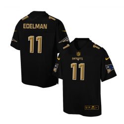 Cheap Julian Edelman Patriots Jersey From China Black Golden #11