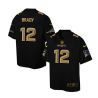 Cheap Tom Brady Patriots Jersey From China Black Golden #12