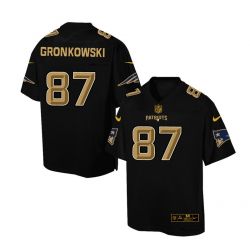 Cheap Rob Gronkowski Patriots Jersey From China Black Golden #87