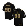 Cheap Malcom Brown Patriots Jersey From China Black Golden #90