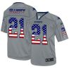 Cheap Ezekiel Elliott Cowboys Jersey From China Gray USA Flag Fashion #21