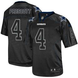 Cheap Dak Prescott Cowboys Jersey From China Black Lights out #4
