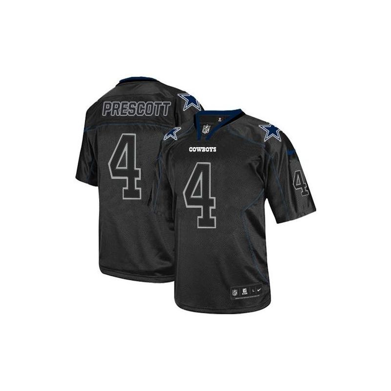 Cheap Dak Prescott Cowboys Jersey From China Black Lights out #4