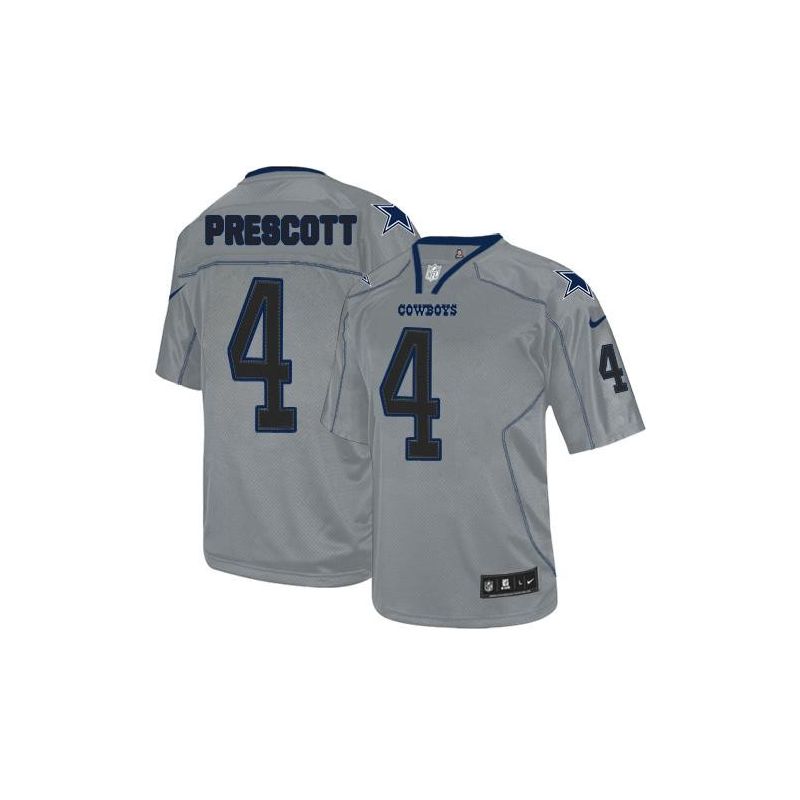 Cheap Dak Prescott Cowboys Jersey From China Gray Lights out #4
