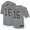 Cheap Jared Goff Rams Jersey From China Grey Lights out #16