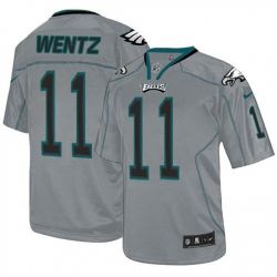 Cheap Carson Wentz Eagles Jersey From China Grey Lights out #11