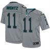 Cheap Carson Wentz Eagles Jersey From China Grey Lights out #11